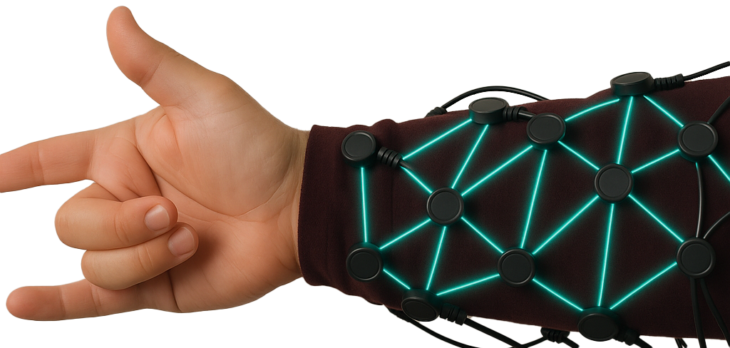 Wearable EMG sleeve prototype